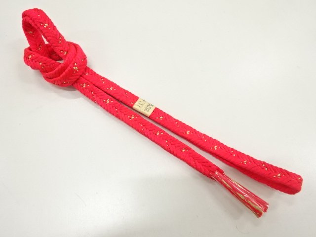 未使用品　正絹　手組帯締め